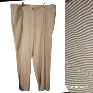 Wide leg seersucker striped dress pants from K Jordan sz 24